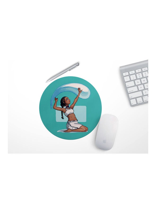 LIT - Avatar Katara The Last Airbender School Circle Shape Mouse Pad Multicolour - Image 1