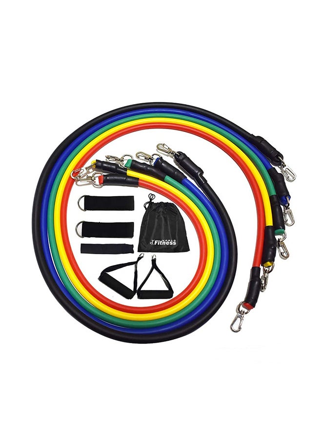 Fitness World - 11-Piece Multi-Function Pull Rope With Accessories Set - Image 1