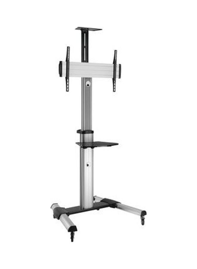 Brateck - Manual Lifting Height Adjustable TV Stand Silver - Image 1