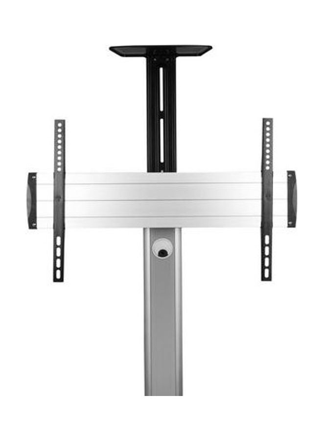 Brateck - Manual Lifting Height Adjustable TV Stand Silver - Image 1