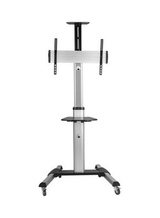 Brateck - Manual Lifting Height Adjustable TV Stand Silver - Image 1