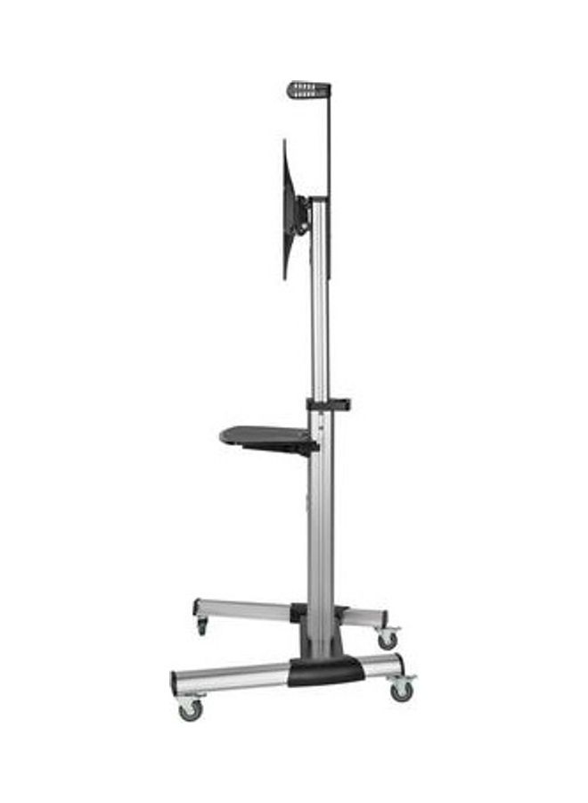 Brateck - Manual Lifting Height Adjustable TV Stand Silver - Image 1