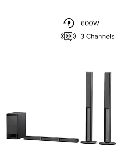 5.1ch Home Theatre Soundbar System With Wireless Subwoofer HT-RT40 Black