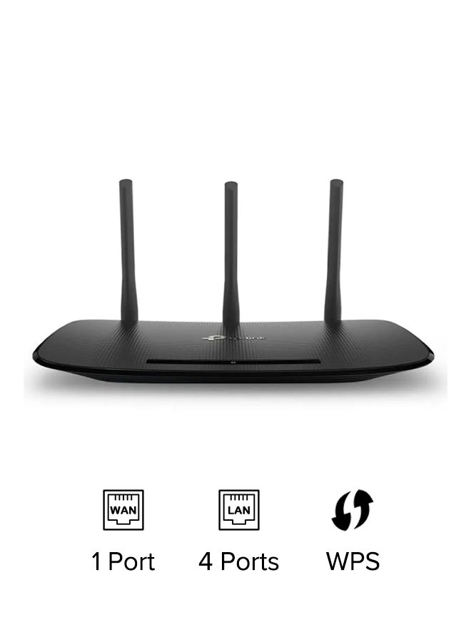 TP-LINK - TL-WR940N Wireless N Router 450 Mbps Black - Image 1
