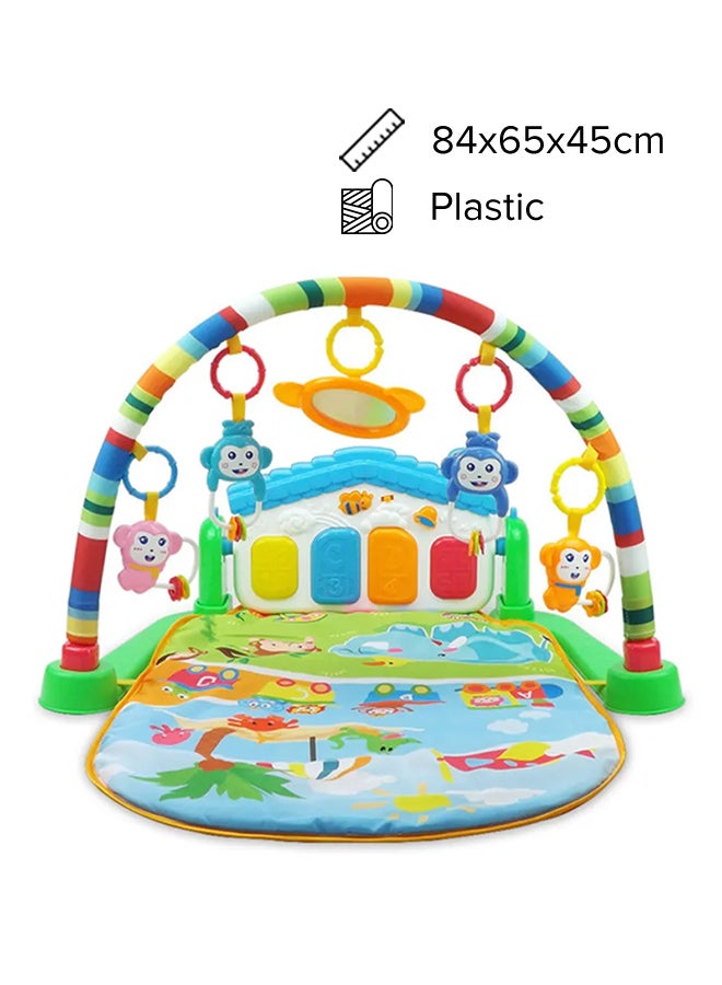 HUANGER - 3-In-1 Educational Playful Carpet Gym With Toys Assorted Made Of Non Toxic Materials 84x64x44cm - Image 1