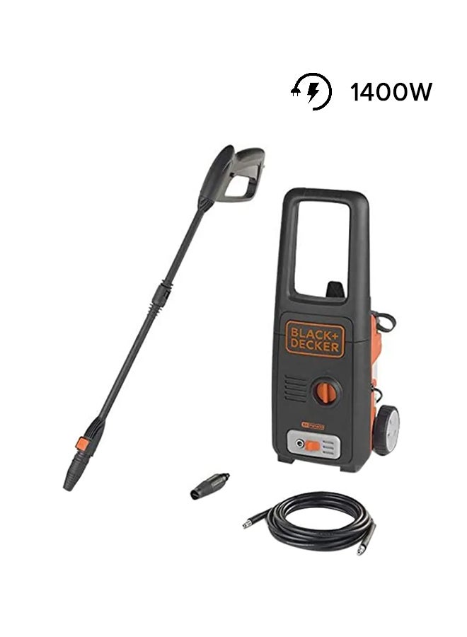 Pressure Washer High Performance With TSS And Lock System Ideal For Home, Garden Car 110 Bar 1400W BXPW1400E-B5 Orange/Black 