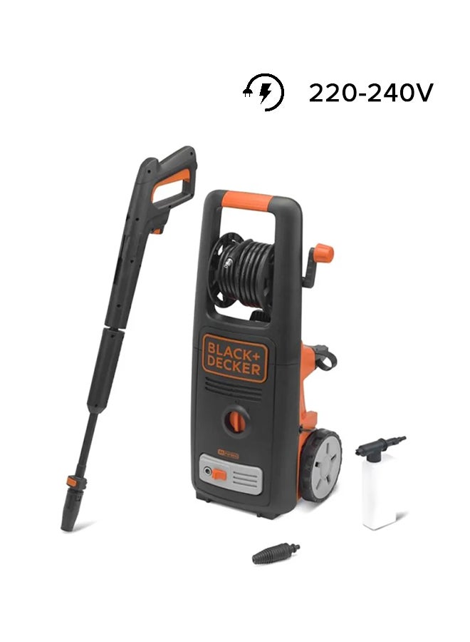 BLACK+DECKER - 1800W 135 Bar Pressure Washer Cleaner for Home, Garden and Vehicles, Black/Orange - BXPW1800E-B5, 2 Years Warranty Orange/Black - Image 1
