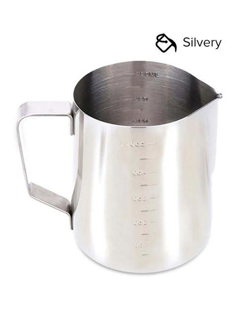 Stainless Steel Milk Frother Silvery 10.5x7.5x9cm