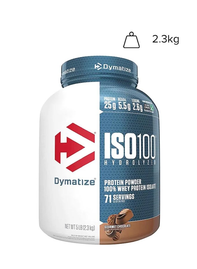 Dymatize - ISO 100 Whey Protein Powder - Gourmet Chocolate - Image 1
