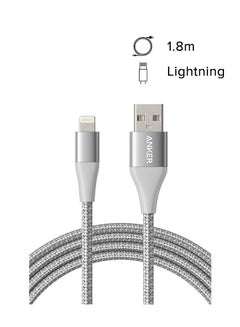 Anker (No Pouch Included) Powerline+ II Lightning Cable (6ft), MFi Certified for Flawless Compatibility with iPhone 14/14 Pro / 14 Pro Max/13/12/11/X/XS Max/XR/8/8 Plus/7/7 Plus /6 and More Silver  - Image 2