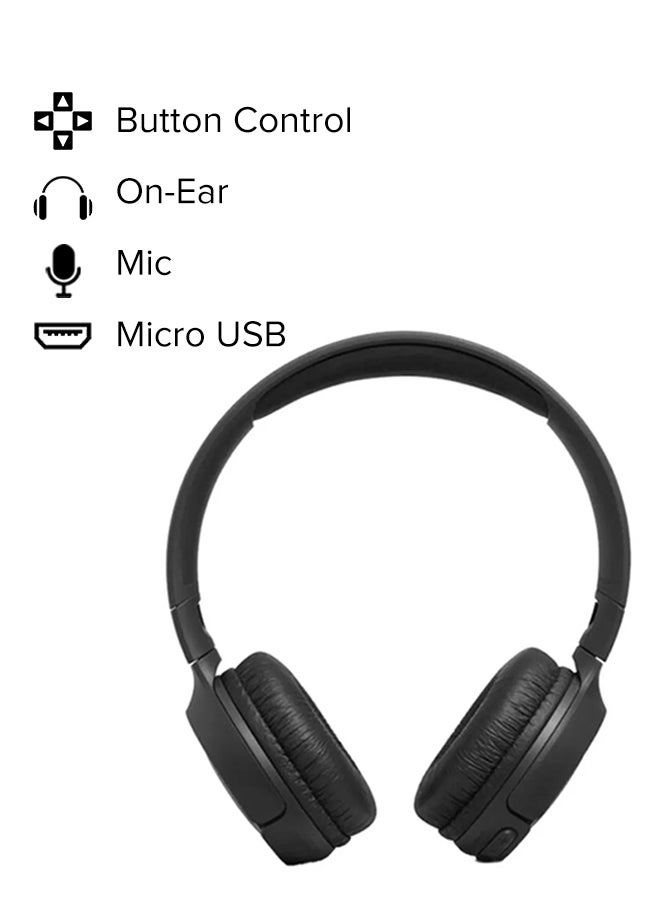 JBL Tune 500BT Bluetooth On-Ear Headphones Black - Image 2