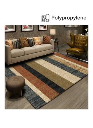 Warm Luxurious Modern Printed Rectangular Anti-Slip Carpet Polypropylene Multicolour 140x200cm - v1635188573/N21748018A_1