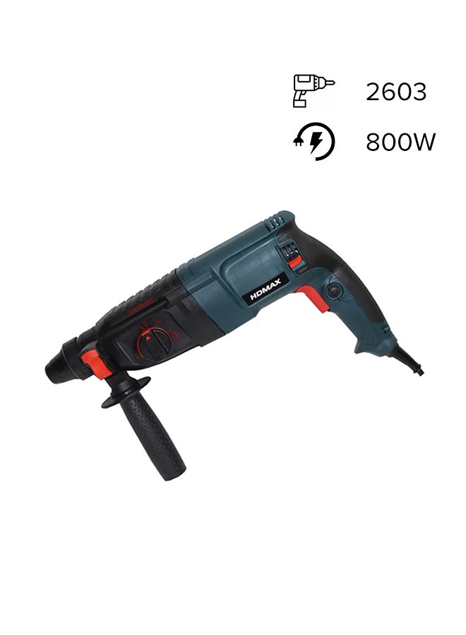 HDMAX Rotary Hammer Drill 800 W Multicolour 28mm  - Image 1