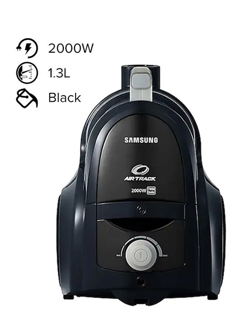 Canister Vacuum Cleaner With Powerful Suction 1.3 L 2000 W VCC4570S3K Black