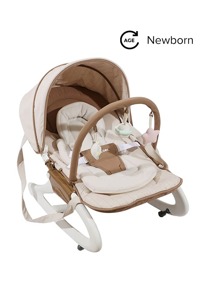 ماما لاف كرسي هزاز للأطفال قابل للتعديل بتصميم فريد من نوعه قابل للطي وقابل للتعديل - Image 1