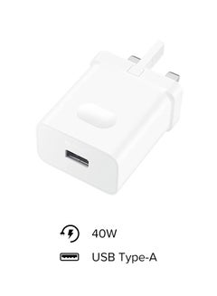 هواوي شاحن جداري فائق بموصل USB Type-C بقوة 40 وات أبيض  - Image 2