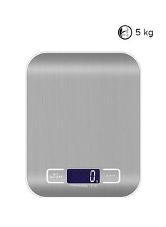 Alloet Electronic Digital Weighing Scale Silver 18centimeter  - Image 1