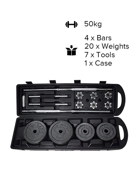 Exercise Dumbbell Set With Case 50kg 50kg