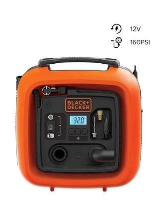 12v 160 psi portable electric air inflator compressor for bike cars inflatables and sports balls orange/black asi400-xj 2 years warranty - v1635188610/N34255316A_1