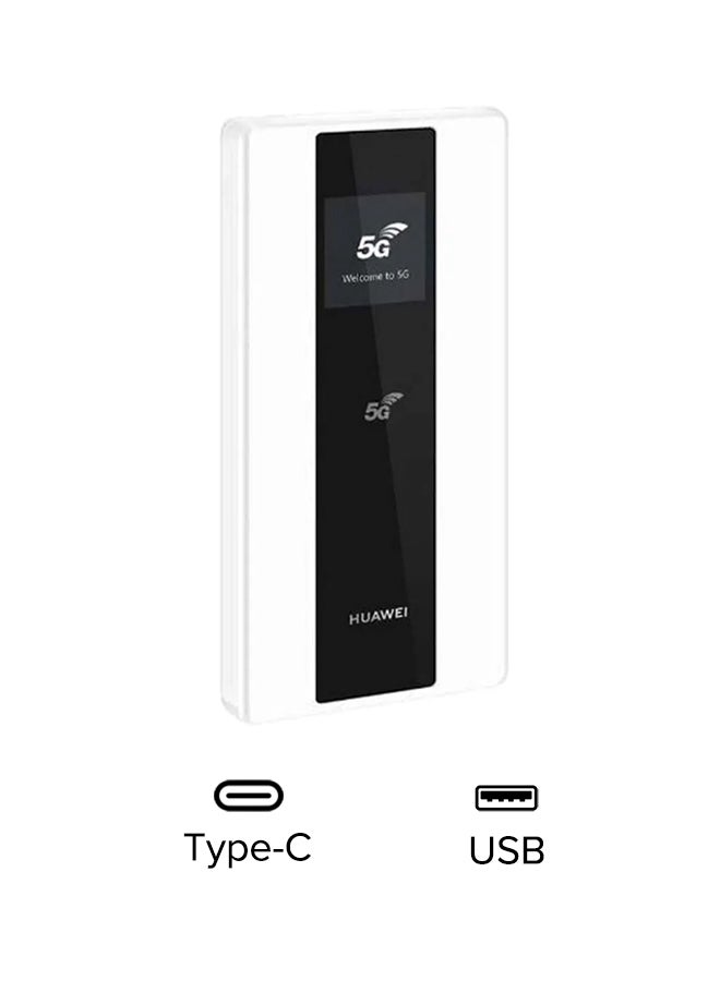 HUAWEI - 8000.0 mAh Wireless 5G Powerbank Wifi Router White - Image 1