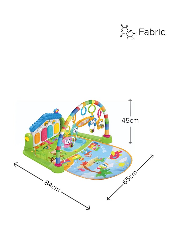 HUANGER Multi Function Decorated With Beautiful Designs Piano Fitness Play Mat With Music And Light 84x65x45cm  - Image 2