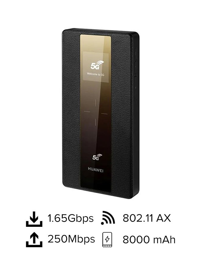 HUAWEI - 8000.0 mAh HUAWEI
5G Mobile WiFi Pro Black - Image 1