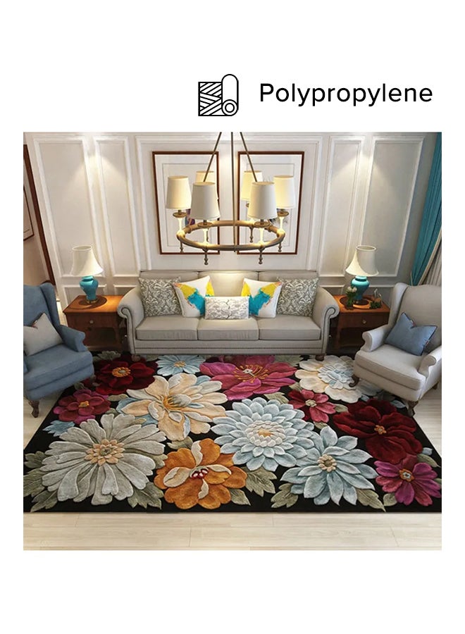 شاربدو سجادة مضادة للانزلاق بتصميم عصري فاخر لحياة دافئة بتصميم مستطيل متعدد الألوان 140x200سم - Image 1