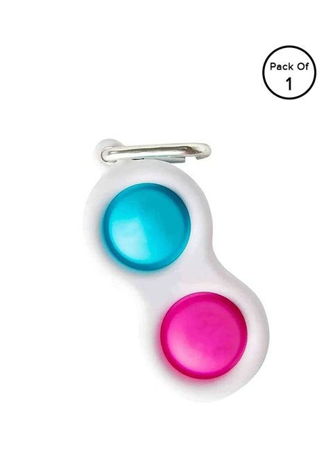 Push Pop Bubble Sensory Stress Relief Non-Toxic And Tasteless Fidget Keychain Toy 8x4cm