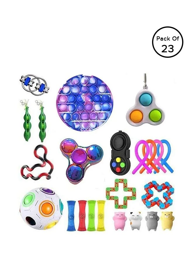 XiuWoo 23-Piece Simple Dimple Mini Bubble Sensory Lightweight High-Quality Fidget Toy Set 10x10x10cm  - Image 1