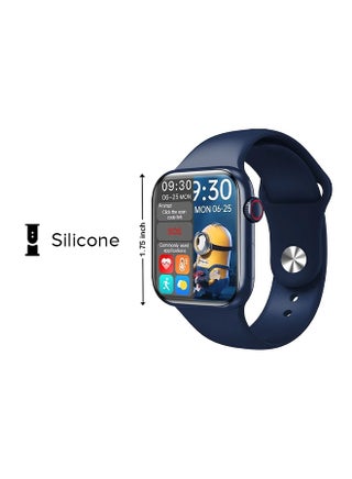 HW16 Silicone Split Screen Smartwatch With Rotating Side Button Blue - v1635188668/N45241489A_1
