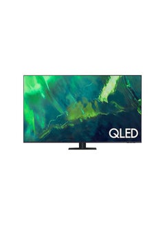 Samsung 65 Inch Flat QLED 4K 100% AI Quantum Processor with Quantum Xcelerator Turbo Plus  (Model 2021) QA65Q70AAUXUM Grey