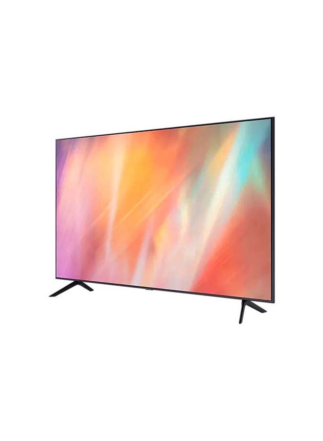 Samsung - Samsung 58 Inch LED TV UHD 4K Processor Slim look PQI 2000 HDR, 60 Hz Refresh rates 10+ Mega Contrast UHD Dimming Pure Color Built in Receiver (2021 Model) UA58AU7000UXUM Black - Image 1