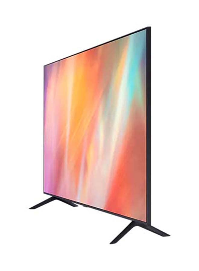 Samsung - Samsung 58 Inch LED TV UHD 4K Processor Slim look PQI 2000 HDR, 60 Hz Refresh rates 10+ Mega Contrast UHD Dimming Pure Color Built in Receiver (2021 Model) UA58AU7000UXUM Black - Image 1