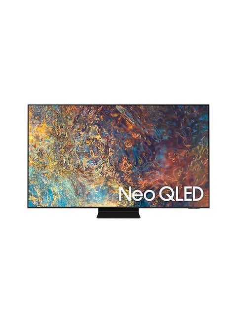 SAMSUNG 65-Inch Class Neo QLED QN90A Series - 4K UHD Quantum HDR 32x Smart TV with Alexa Built-in Receiver ( 2021 Model) QA65QN90AAUXUM Grey