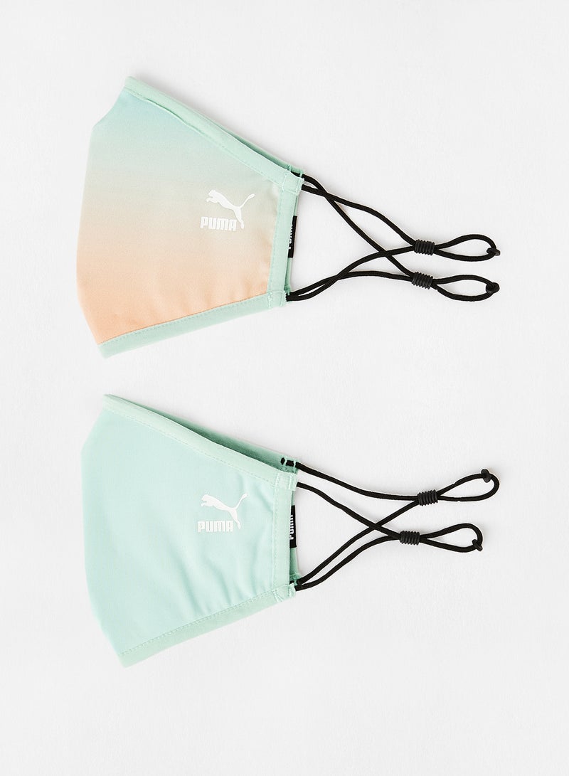 PUMA - Logo Face Mask (Set of 2) Multicolour - Image 1