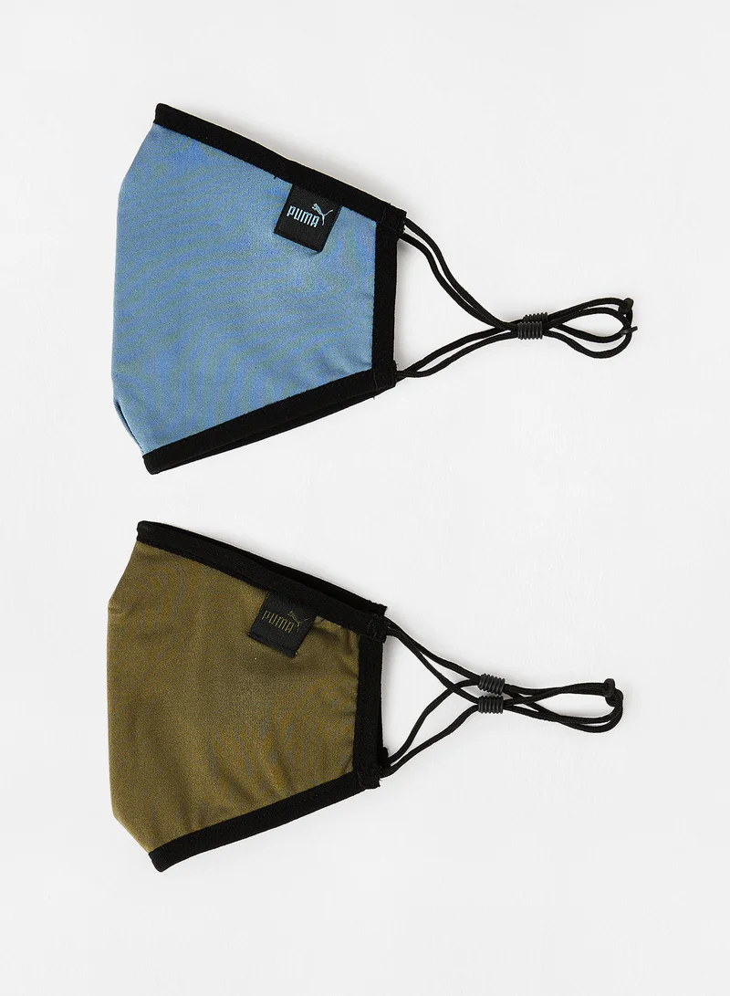 PUMA Logo Detail Face Mask (Set of 2) Multicolour