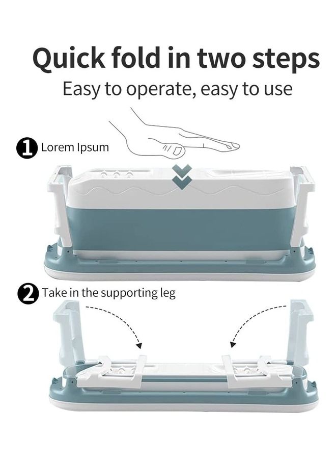 Portable Collapsible Soaking Bath Tub Light Pink 138cm - Image 3