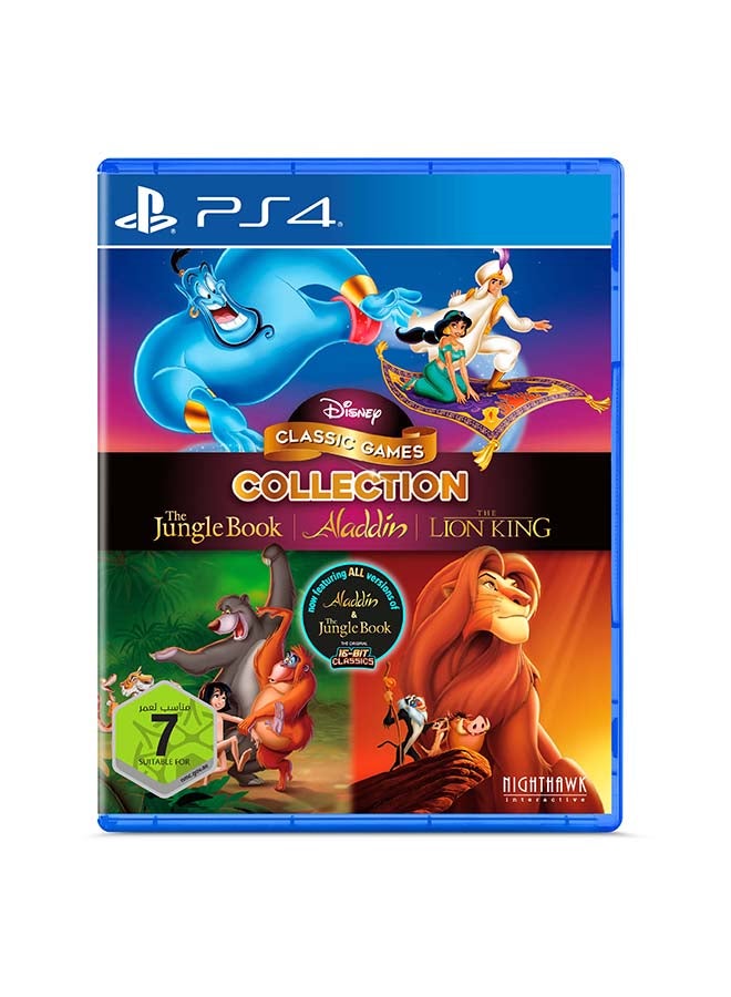 U & I ENTERTAINMENT Disney Classic Games Collection The Jungle Book Aladdin And The Lion King 3 - English/Arabic -(UAE Version) - PlayStation 4 (PS4)