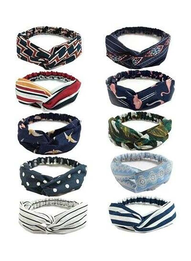 MissTiara 10-Piece Twisted Headbands 18x26cm - Image 1
