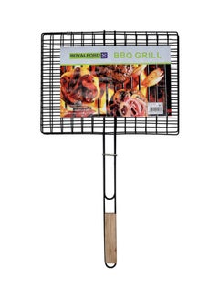 Royalford Foldable Portable Stainless Steel Barbecue Grill Indoor And Outoor Silver/Red 30x40x70cm  - Image 2