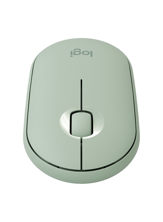 Logitech Mouse Pebble M350  RF BT Eucalyptus Green - Image 2