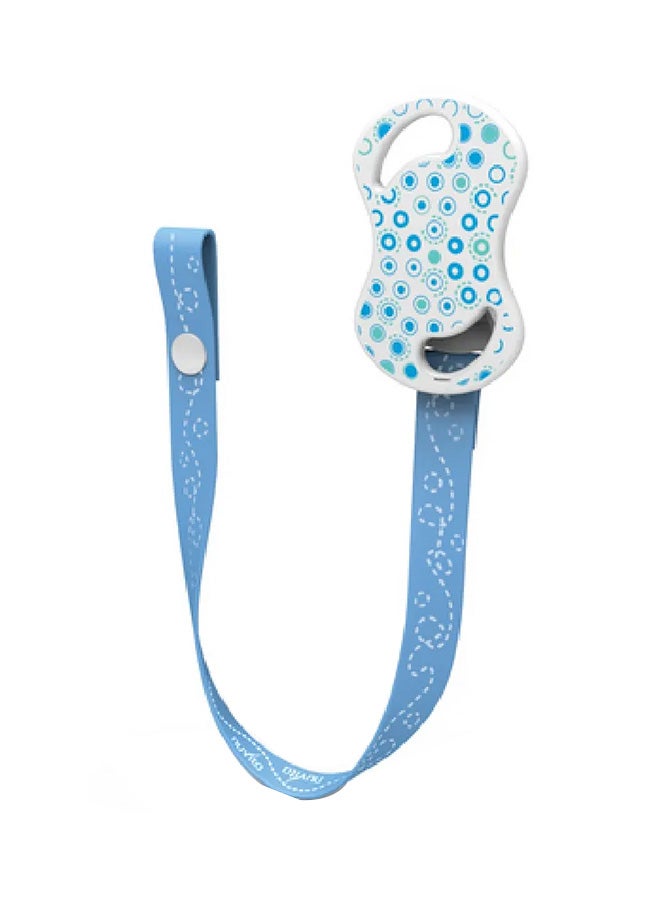 Nuvita - Pacifier Holder With Snap Fastener - Blue - Image 1