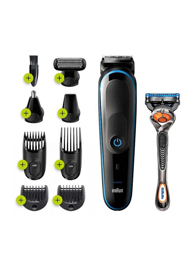 براون مجموعة تشذيب الشعر من 10 قطع طراز MGK7221 فضي - Image 2