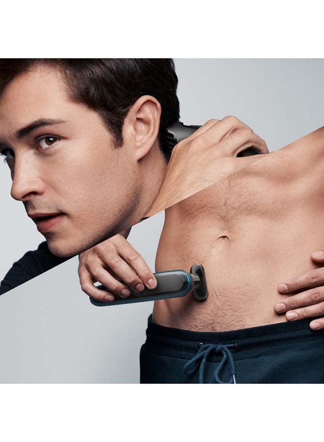 براون مجموعة تشذيب الشعر من 10 قطع طراز MGK7221 فضي - Image 4