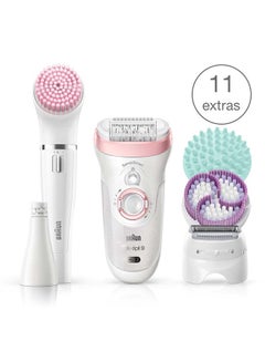 BRAUN Silk-Épil Beauty Set 9 9/985 Bs Wet & Dry Epilator With 8 Extras Rose - Gold  - Image 3