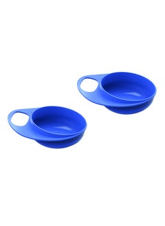 Nuvita 2-Piece Easy Eating Small Bowl Dish - Blue  - Image 2