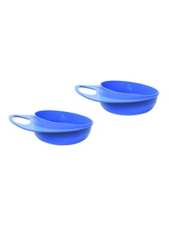 Nuvita 2-Piece Easy Eating Small Bowl Dish - Blue  - Image 1