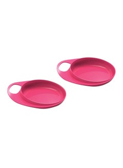 Nuvita 2-Piece Easy Eating Small Bowl Dish - Pink  - Image 1