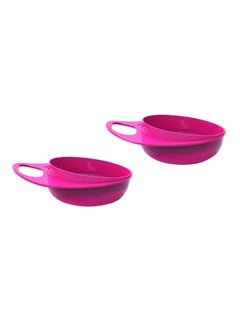 Nuvita 2-Piece Easy Eating Small Bowl Dish - Pink  - Image 2