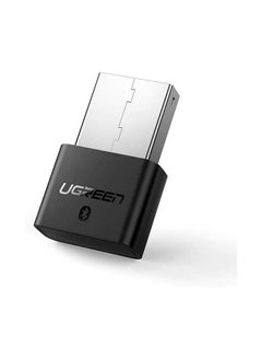 محول USB بلوتوث 4.0 لاسلكي دونجل، التوصيل والتشغيل للويندوز 11 و 10 و 8.18 ويدعم ويندوز إكس بي 7 فيستا، يحول من اللابتوب والكمبيوتر المكتبي إلى سماعة بلوتوث ولوحة مفاتيح وماوس للألعاب أسود وفضي